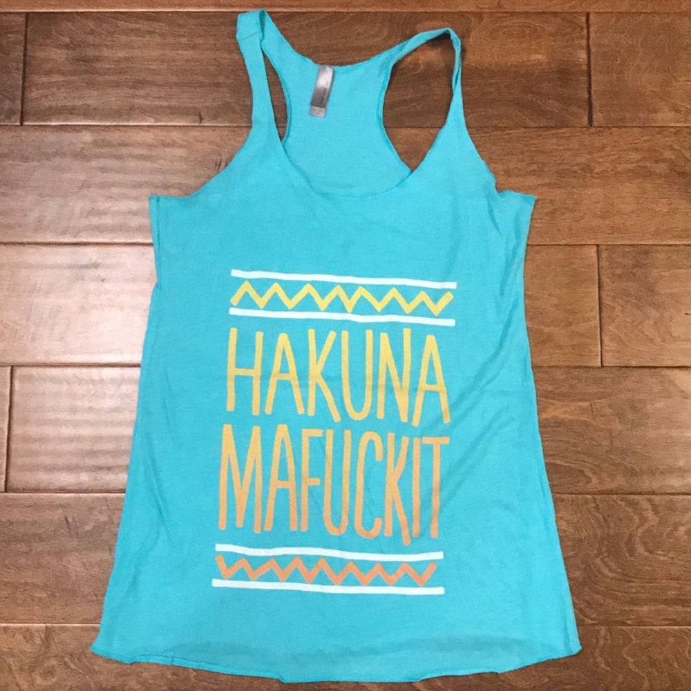 Next Level Apparel Medium EUC graphic tank/tee